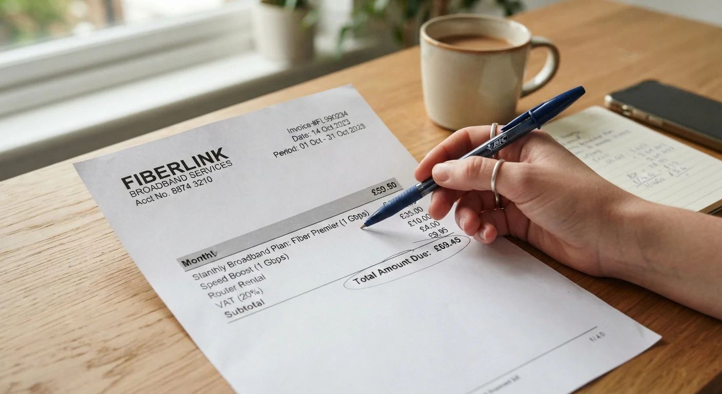 How to Read a Broadband Bill and Spot Charges Worth Questioning